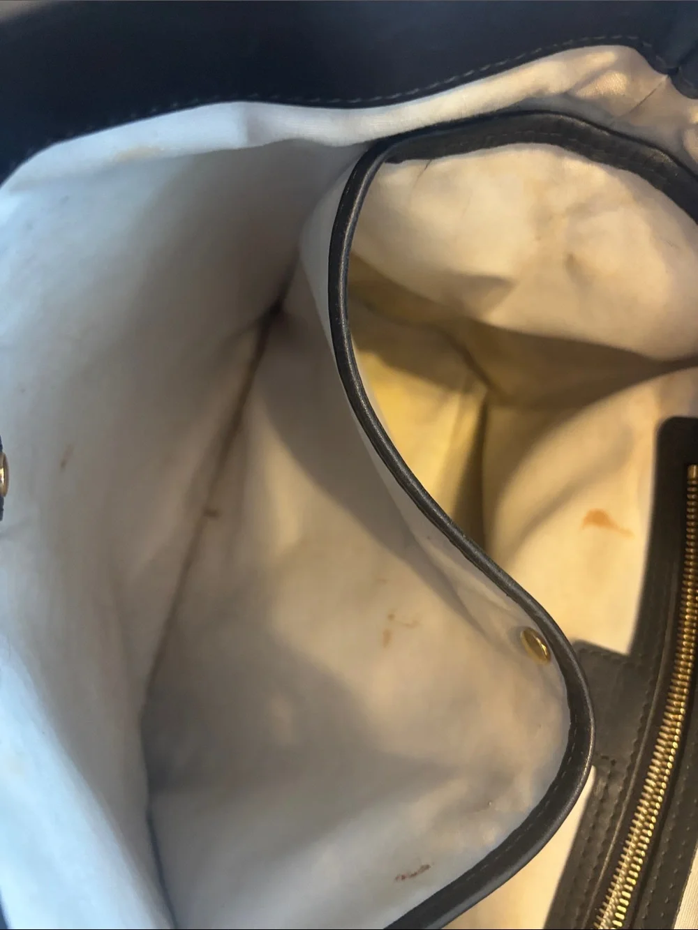 Louis Vuitton blue gray Monogram Canvas Tote Bag mini Lin Lucille